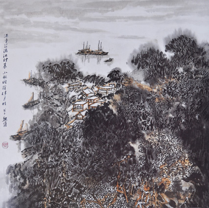 待月明 68cm×68cm